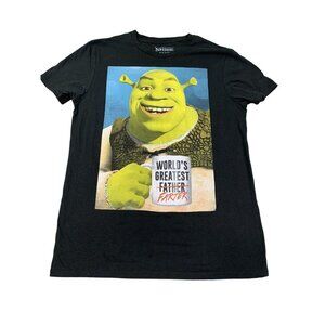 Shrek Shirt Men Medium Black Graphic Tee Worlds Greatest Farter Funny DreamWorks
